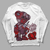 Jordan 5 Retro Burgundy (2023) DopeSkill Long Sleeve T-Shirt Broken Heart Graphic Streetwear - White