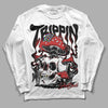 Jordan 1 High OG “Black/White” DopeSkill Long Sleeve T-Shirt Trippin Graphic Streetwear - White 