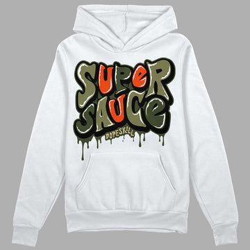 Olive Sneakers DopeSkill Hoodie Sweatshirt Super Sauce Graphic Streetwear - White