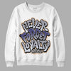 Jordan 4 Retro Frozen Moments DopeSkill Sweatshirt Never Forget Loyalty Graphic Streetwear - White 