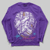 PURPLE Sneakers DopeSkill Long Sleeve T-Shirt Money Longer Graphic Streetwear - Purple