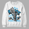 Jordan 2 Low "University Blue" DopeSkill Sweatshirt True Love Will Kill You Graphic Streetwear - White