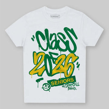 Green Sneakers DopeSkill Toddler Kids T-shirt Class of 2026 Graphic Streetwear - White