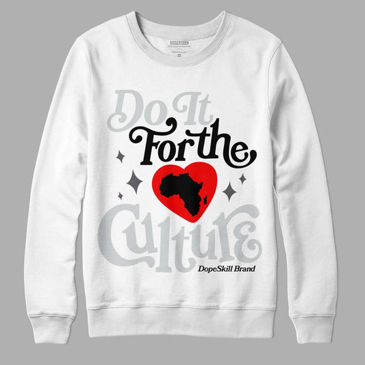 Jordan 1 Retro Low OG Black Cement DopeSkill Sweatshirt Do It For The Culture Graphic Streetwear - White