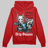 Red Sneakers DopeSkill Hoodie Grind Pray Graphic Streetwear - Red 