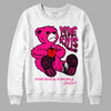 Jordan 1 Low GS “Fierce Pink” Dopeskill Sweatshirt Love Kills Graphic Streetwear - White