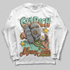 SB Dunk Low Rodeo Tourmaline DopeSkill Long Sleeve T-Shirt Get Rich Graphic Streetwear - White