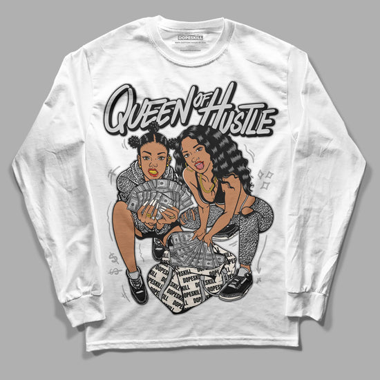 Jordan 3 “Off Noir” DopeSkill Long Sleeve T-Shirt Queen Of Hustle Graphic Streetwear - White