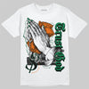 Green Sneakers DopeSkill T-Shirt Trust God Graphic Streetwear - White