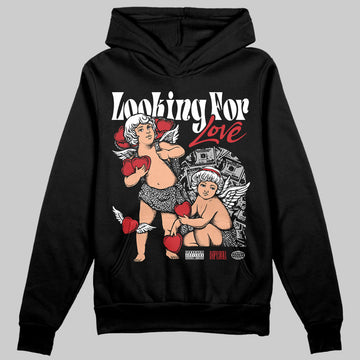 Jordan 3 OG “Black Cement” DopeSkill Hoodie Sweatshirt Looking For Love Graphic Streetwear - Black