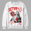 Jordan 12 “Cherry” DopeSkill Sweatshirt New Set It Off  Graphic Streetwear - White 