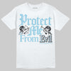 Vans Knu Stack Vintage Satin Dream Blue DopeSkill T-Shirt Protect Me From Evil Graphic Streetwear - White