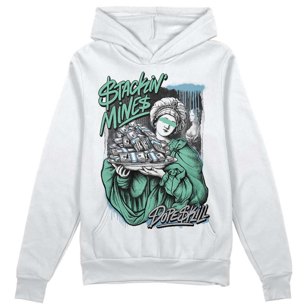 Jordan 3 "Green Glow" DopeSkill Hoodie Sweatshirt Stackin Mines Graphic Streetwear - White