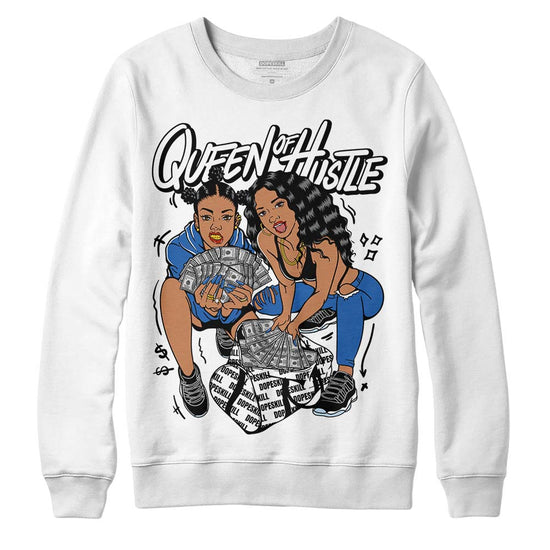 Jordan 11 Low “Space Jam” DopeSkill Sweatshirt Queen Of Hustle Graphic Streetwear - White