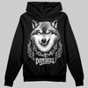 Jordan 12 Black Wolf Grey DopeSkill Hoodie Sweatshirt Wolf Grey Graphic Streetwear - Black