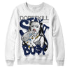 Jordan Spiz’ike Low “White/Obsidian” DopeSkill Sweatshirt Stay It Busy Graphic Streetwear - White