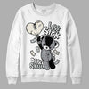 Jordan 1 Retro Low OG Black Cement DopeSkill Sweatshirt Love Sick Graphic Streetwear - White