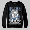 Jordan 4 WMNS 'Forget Me Not' DopeSkill Sweatshirt Real Lover Graphic Streetwear - Black