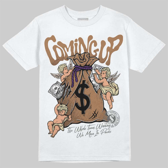 Jordan 6 WMNS Gore-Tex Brown Kelp DopeSkill T-Shirt Money Bag Coming Up Graphic Streetwear - White