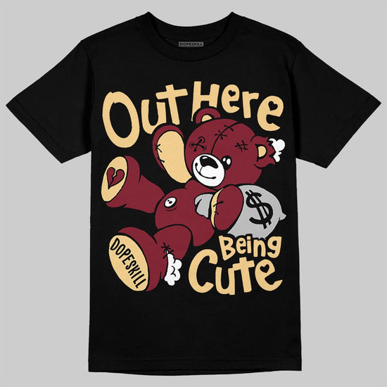 Jordan 3 PRM "Bin 23" DopeSkill T-Shirt Out Here Being Cute Graphic Streetwear - Black