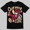 Jordan 3 PRM "Bin 23" DopeSkill T-Shirt Out Here Being Cute Graphic Streetwear - Black