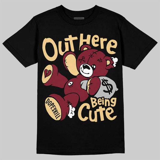 Jordan 3 PRM "Bin 23" DopeSkill T-Shirt Out Here Being Cute Graphic Streetwear - Black