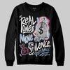 Jordan 3 GS “Cobalt Bliss” DopeSkill Sweatshirt Real Ones Move In Silence Graphic Streetwear - Black