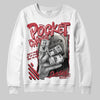 Jordan 4 “Sierra Red" DopeSkill Sweatshirt Pocket Change Graphic Streetwear - White