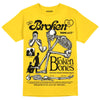 Jordan 4 Retro “Vivid Sulfur” DopeSkill Yellow  T-Shirt Broken Bones Graphic Streetwear