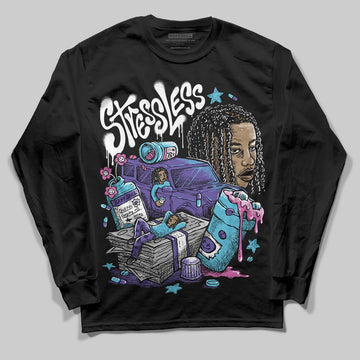 Jordan 8 Retro 'Aqua' 2025 DopeSkill Long Sleeve T-Shirt Stressless Graphic Streetwear - Black