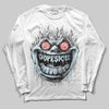 Grey Sneakers DopeSkill Long Sleeve T-Shirt Hellfire Graphic Streetwear - White
