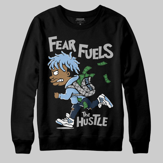 Asics Gel-Cumulus 16 Wash/Independence Blue DopeSkill Sweatshirt Fear Fuels The Hustle Graphic Streetwear - Black