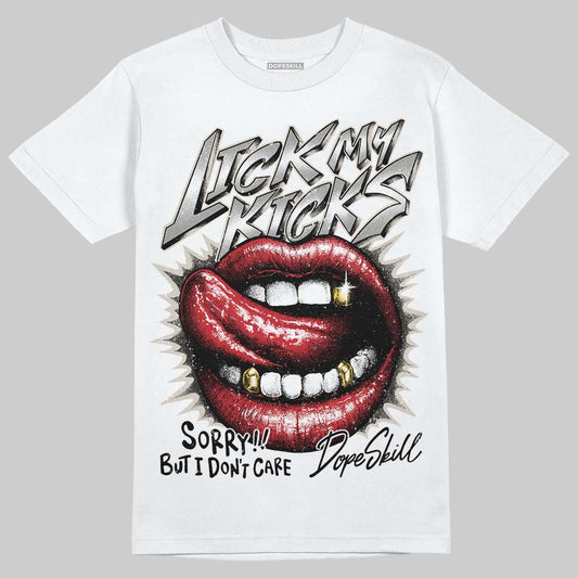 Jordan 3 Retro Pure Money DopeSkill T-Shirt Lick My Kicks Graphic Streetwear - WHite