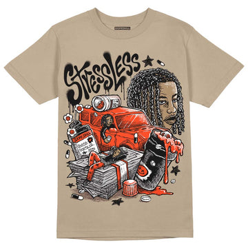 Jordan 1 High OG “Latte” DopeSkill Medium Brown T-Shirt Stressless Graphic Streetwear