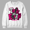 Jordan 1 Low GS “Fierce Pink” Dopeskill Sweatshirt Talk Is Chip Graphic Streetwear - White