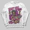 Jordan 4 GS “Hyper Violet” DopeSkill Long Sleeve T-Shirt Don't Kill My Vibe Graphic Streetwear - White