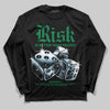 Green Sneakers DopeSkill Long Sleeve T-Shirt Risk Is Better Than Regret Graphic Streetwear - black