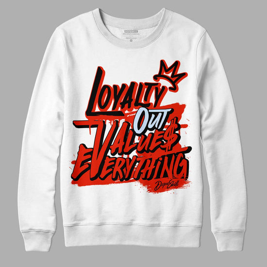 Jordan 6 Retro Toro Bravo DopeSkill Sweatshirt LOVE Graphic Streetwear - White