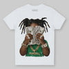 Green Sneakers DopeSkill Toddler Kids T-shirt Rich Youth Graphic Streetwear  - White 