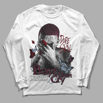 Jordan 5 Retro Burgundy (2023) DopeSkill Long Sleeve T-Shirt Boys Don't Cry Graphic Streetwear - White