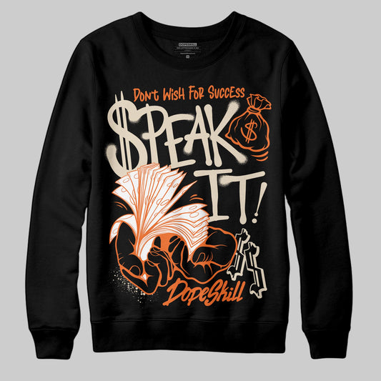 Jordan 3 “Starfish” DopeSkill Sweatshirt Speak It Graphic Streetwear - Black