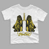 Jordan 4 Tour Yellow Thunder DopeSkill Toddler Kids T-shirt Breathe Graphic Streetwear - White 