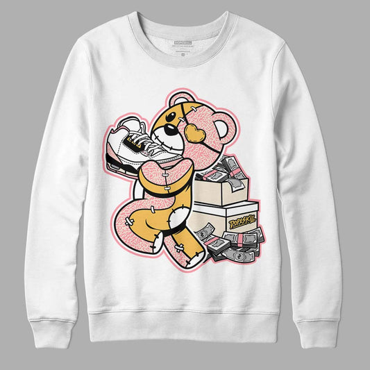 Jordan 3 GS “Red Stardust” DopeSkill Sweatshirt Bear Steals Sneaker Graphic Streetwear - White 