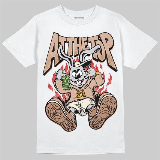 Jordan 4 Retro Cozy Girl DopeSkill T-Shirt At The Top Graphic Streetwear - White 