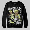 Jordan 4 GS “Light Lemon Twist” DopeSkill Sweatshirt No Risk No Story Graphic Streetwear - Black