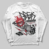 Jordan 14 Retro ‘Black Toe’ DopeSkill Long Sleeve T-Shirt Break Through Graphic Streetwear - White