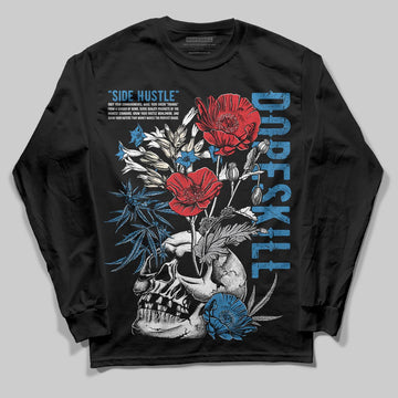 Jordan 3 Retro OG Rare Air DopeSkill Long Sleeve T-Shirt Side Hustle Graphic Streetwear - Black