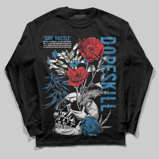 Jordan 3 Retro OG Rare Air DopeSkill Long Sleeve T-Shirt Side Hustle Graphic Streetwear - Black