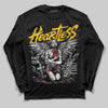 Yellow Sneakers DopeSkill Long Sleeve T-Shirt Heartless Graphic Streetwear - black