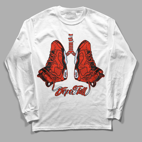 Jordan 6 Retro Toro Bravo DopeSkill Long Sleeve T-Shirt Breathe Graphic Streetwear - White